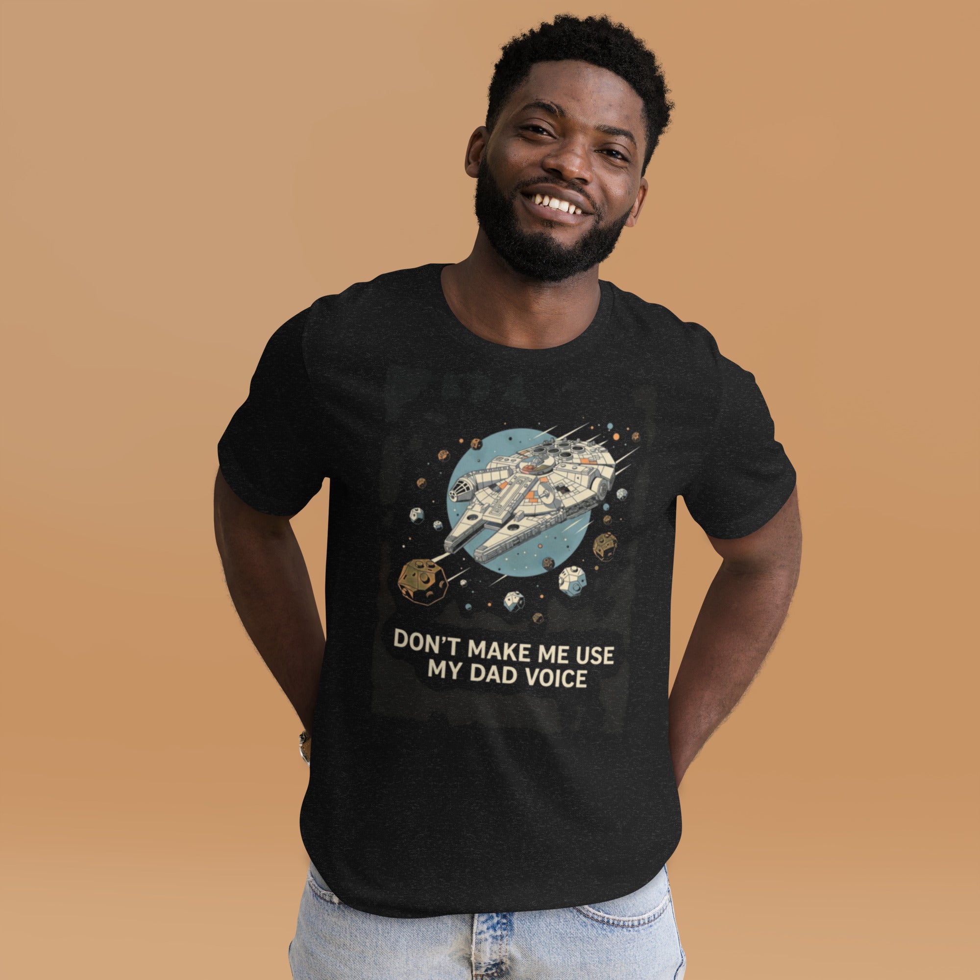 Star Wars Inspired "Dad Voice" T-Shirt | Funny Sci - Fi Tee for Geek Dads - Caster Coast