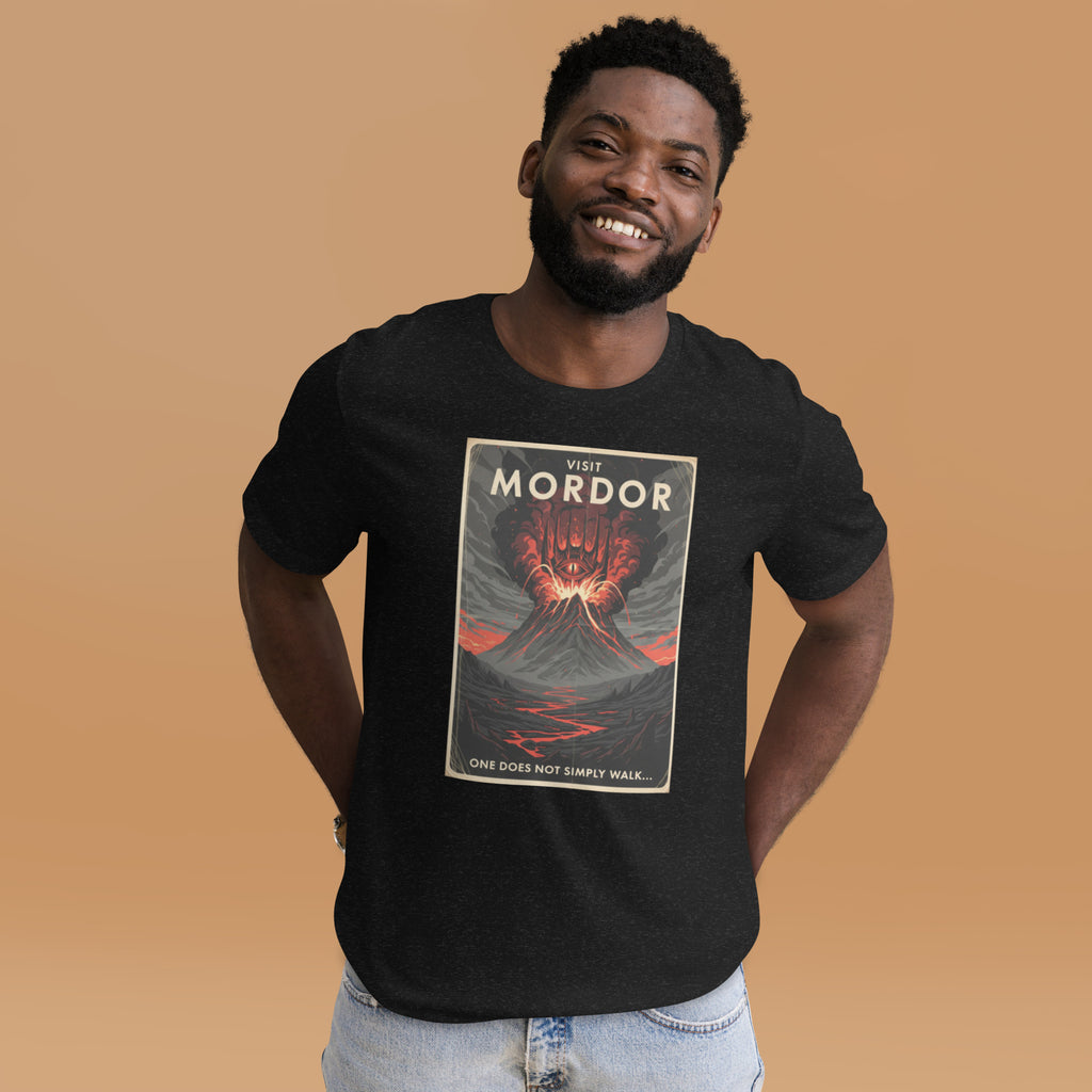 Mordor Tourism T-Shirt | Funny Lord of the Rings Shirt for Men - Caster Coast