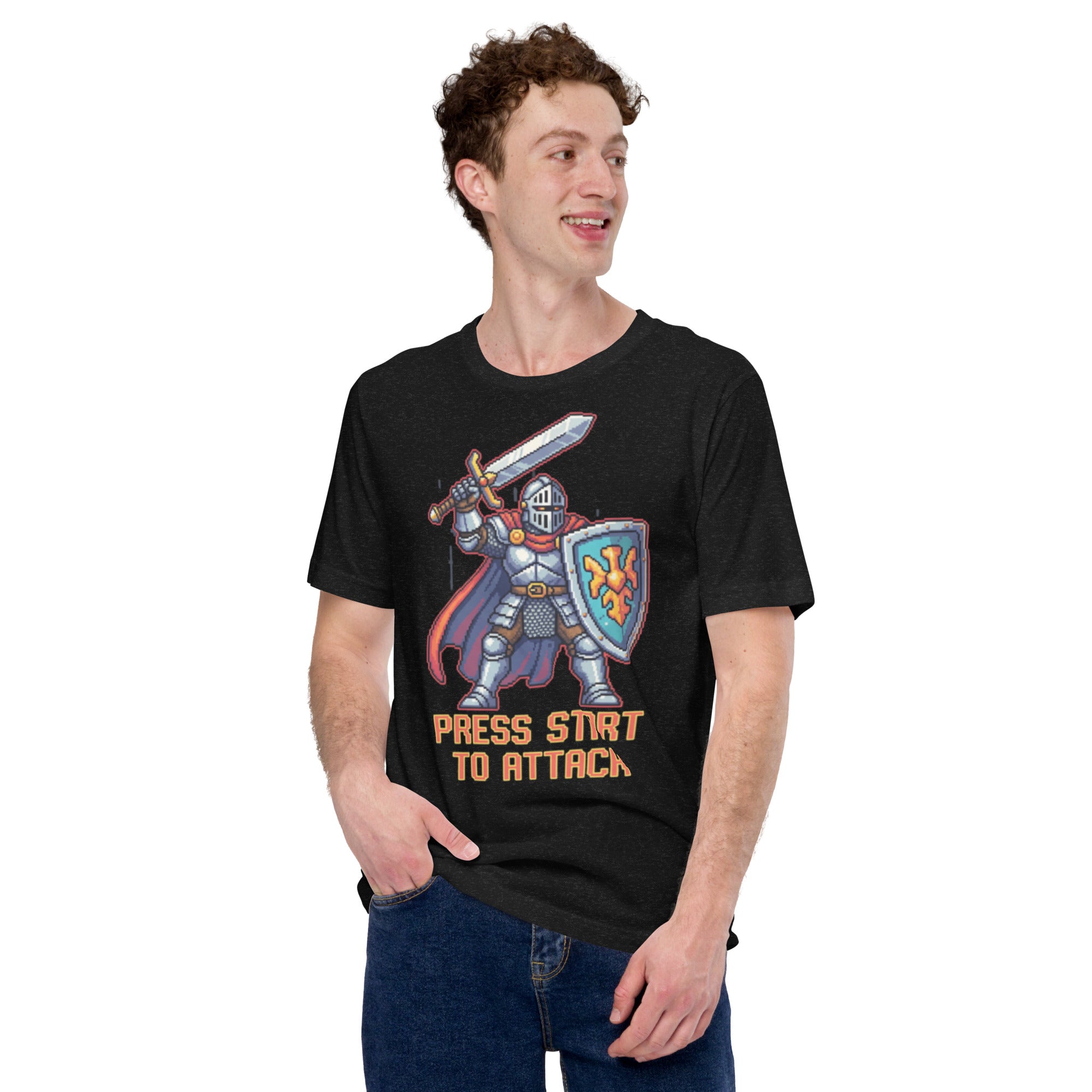 8 - Bit Warrior Retro Gaming T-Shirt - Caster Coast