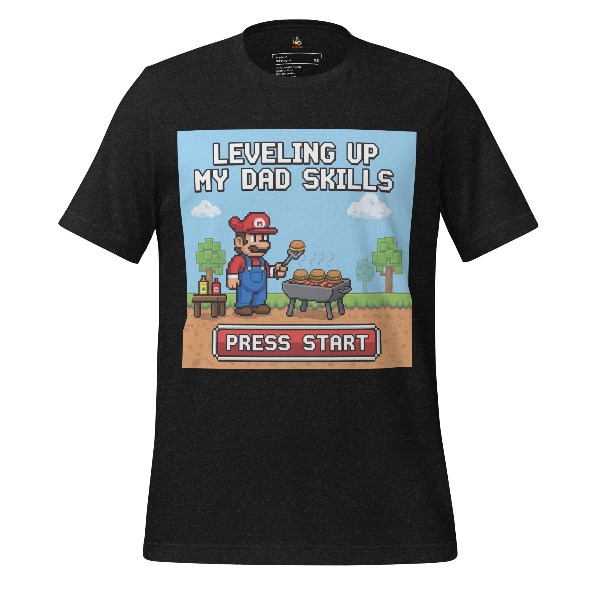 Gamer BBQ Dad T-Shirt: The Ultimate Gift for Gaming Dads | Funny & Comfortable Geeky Apparel - Caster Coast
