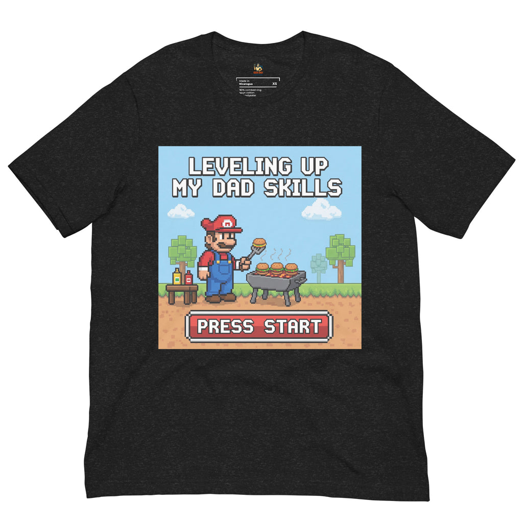 Gamer BBQ Dad T-Shirt: The Ultimate Gift for Gaming Dads | Funny & Comfortable Geeky Apparel - Caster Coast