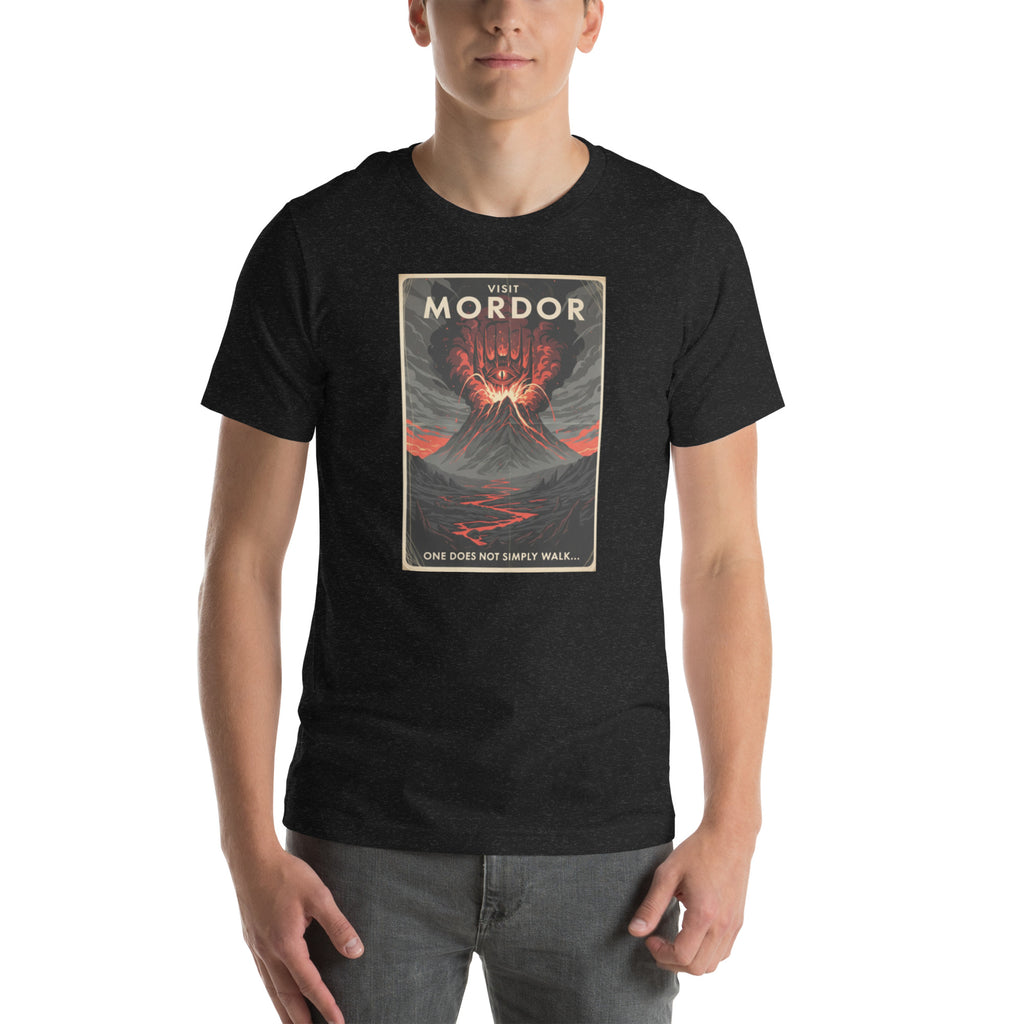 Mordor Tourism T-Shirt | Funny Lord of the Rings Shirt for Men - Caster Coast