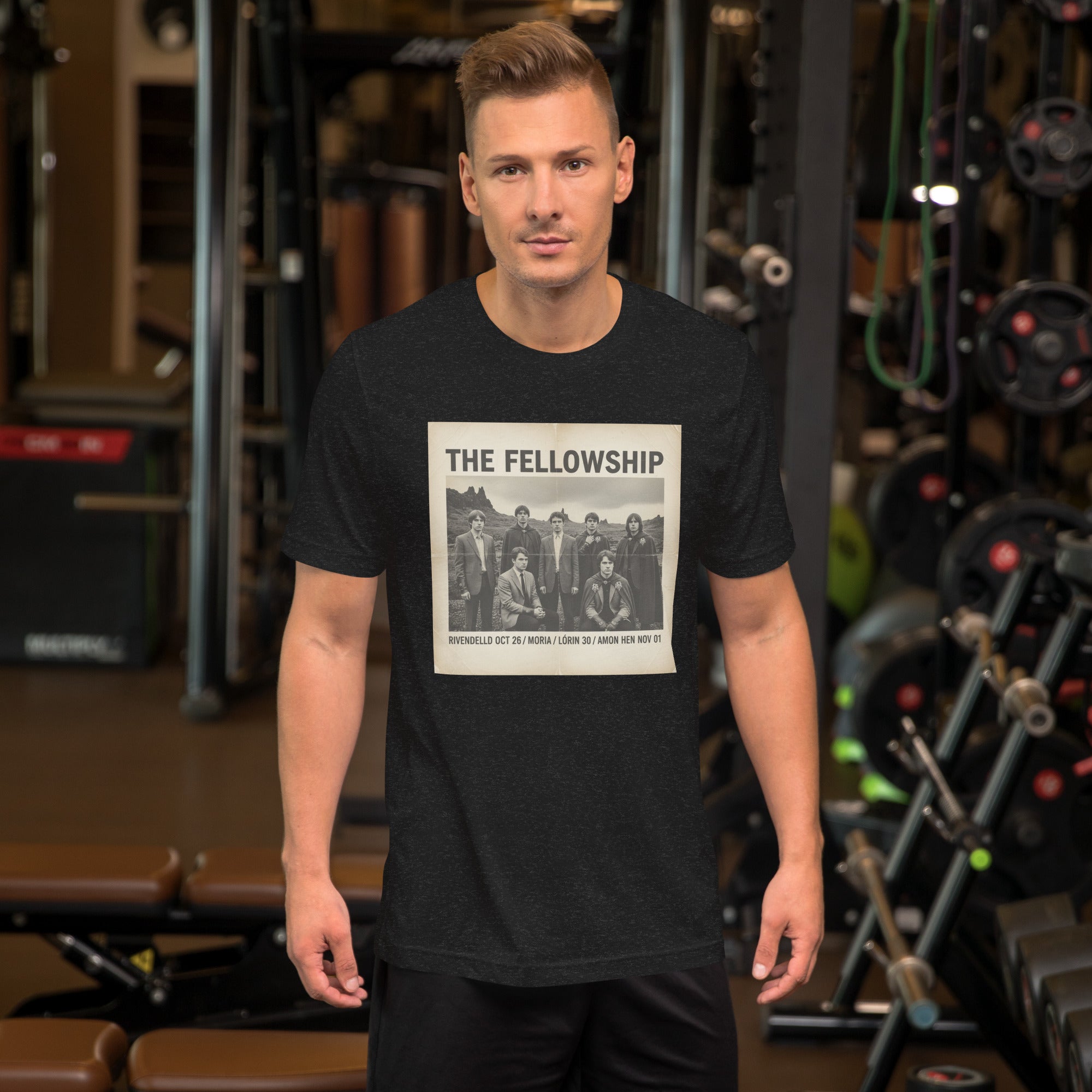The Fellowship World Tour T-Shirt | Funny Lord of the Rings Band Tee - Caster Coast