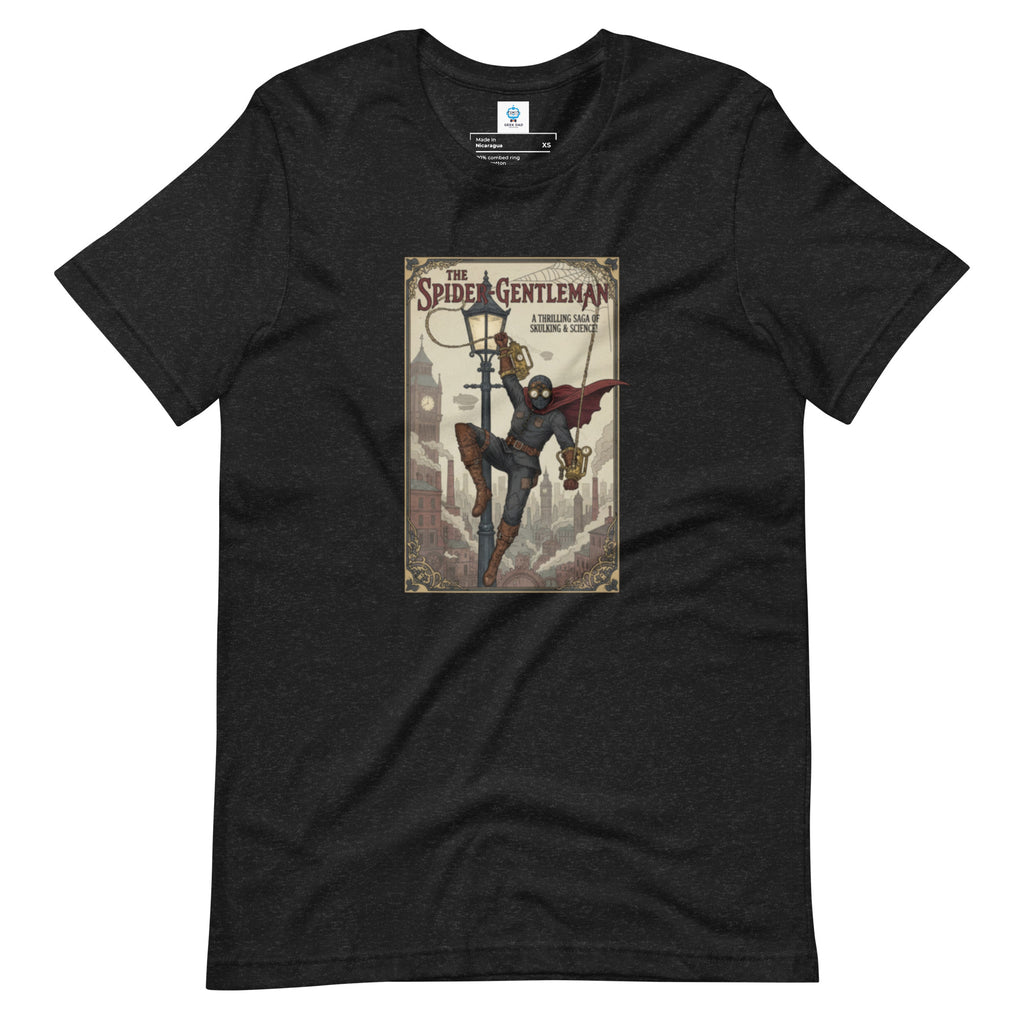 Steampunk Spider - Gentleman T-Shirt | Marvelous Mechanical Hero Tee - Caster Coast