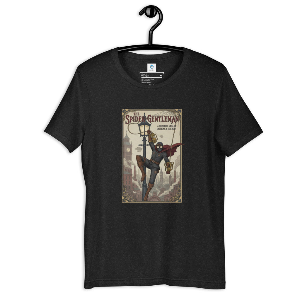 Steampunk Spider - Gentleman T-Shirt | Marvelous Mechanical Hero Tee - Caster Coast