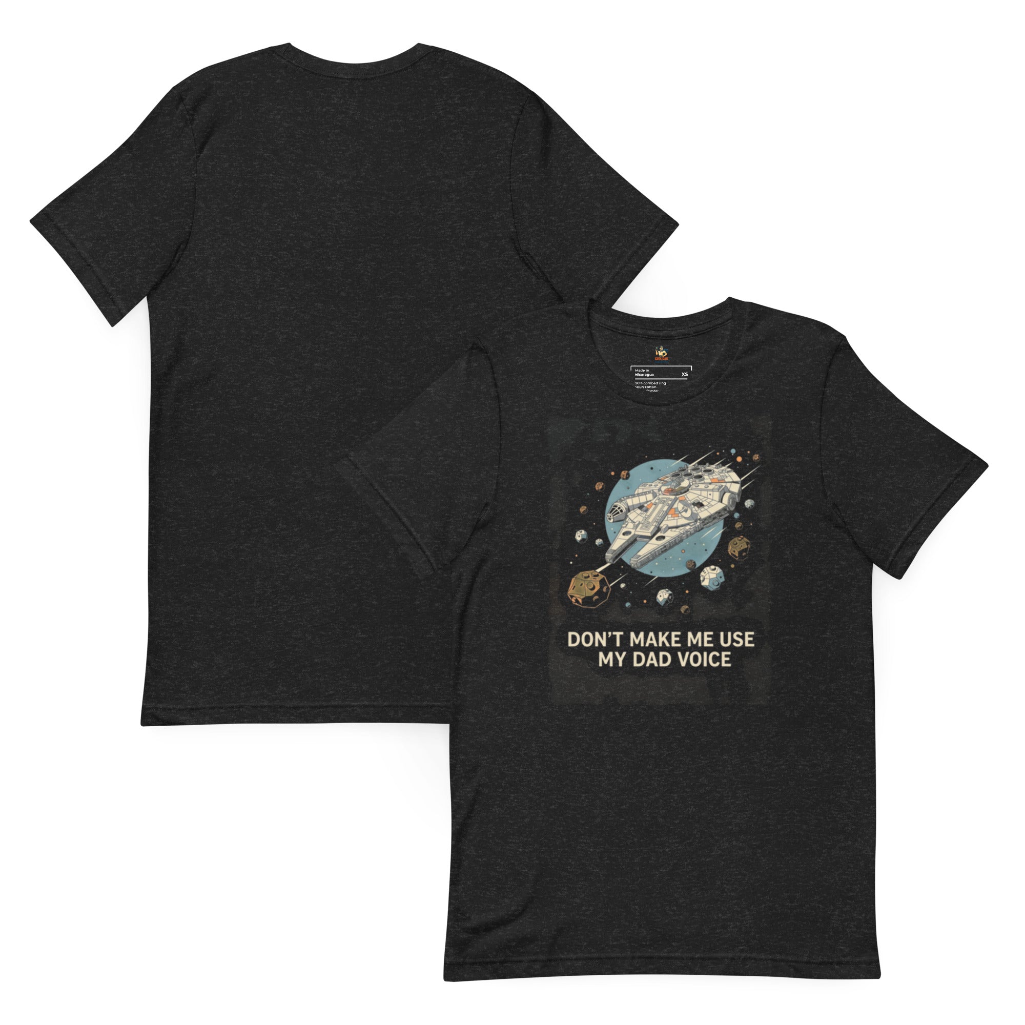 Star Wars Inspired "Dad Voice" T-Shirt | Funny Sci - Fi Tee for Geek Dads - Caster Coast