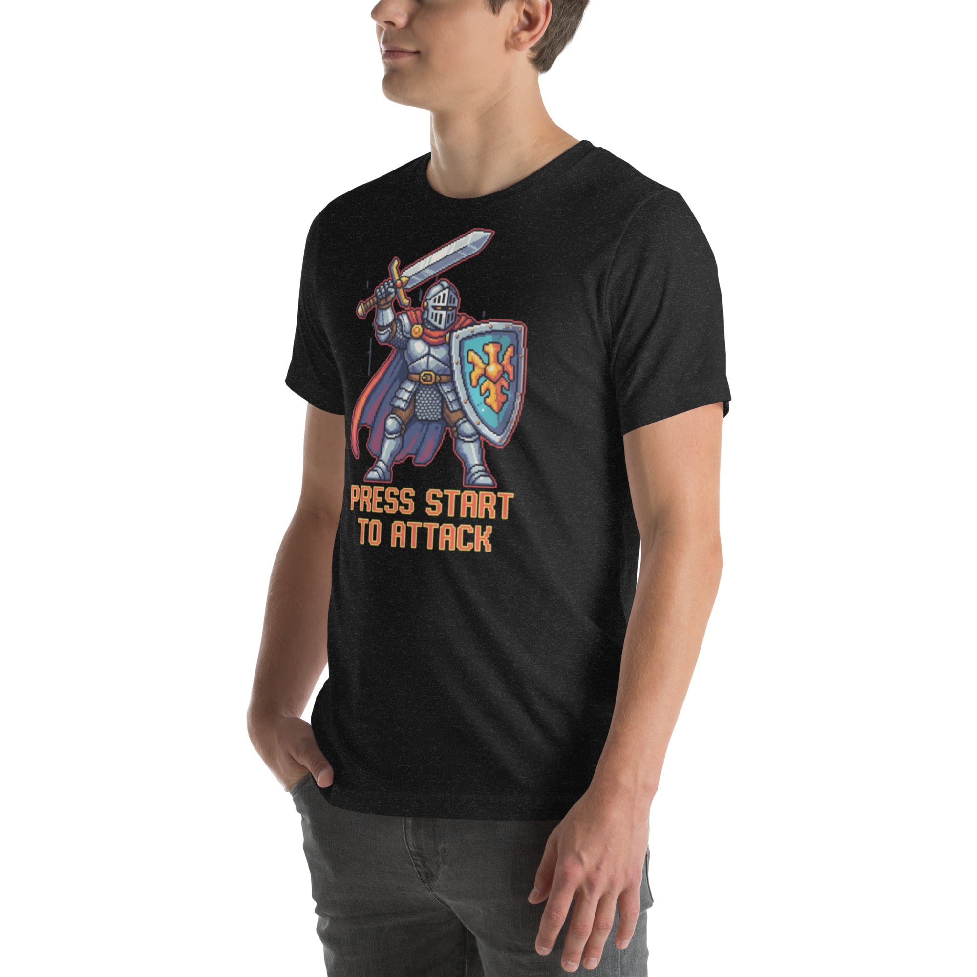 8 - Bit Warrior Retro Gaming T-Shirt - Caster Coast