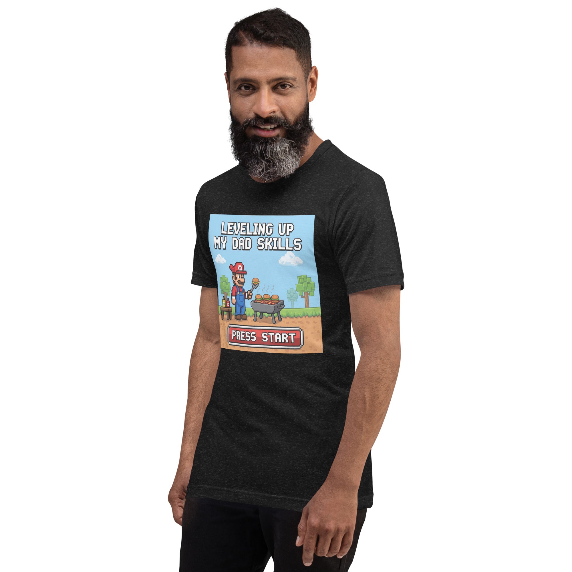 Gamer BBQ Dad T-Shirt: The Ultimate Gift for Gaming Dads | Funny & Comfortable Geeky Apparel - Caster Coast
