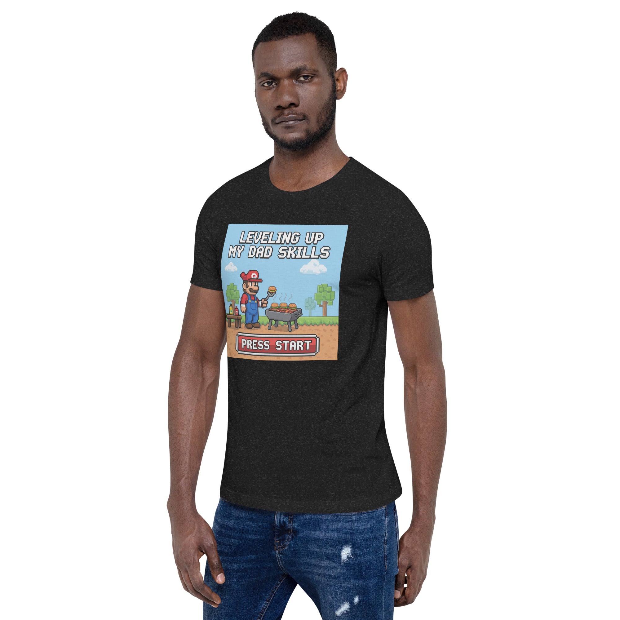 Gamer BBQ Dad T-Shirt: The Ultimate Gift for Gaming Dads | Funny & Comfortable Geeky Apparel - Caster Coast