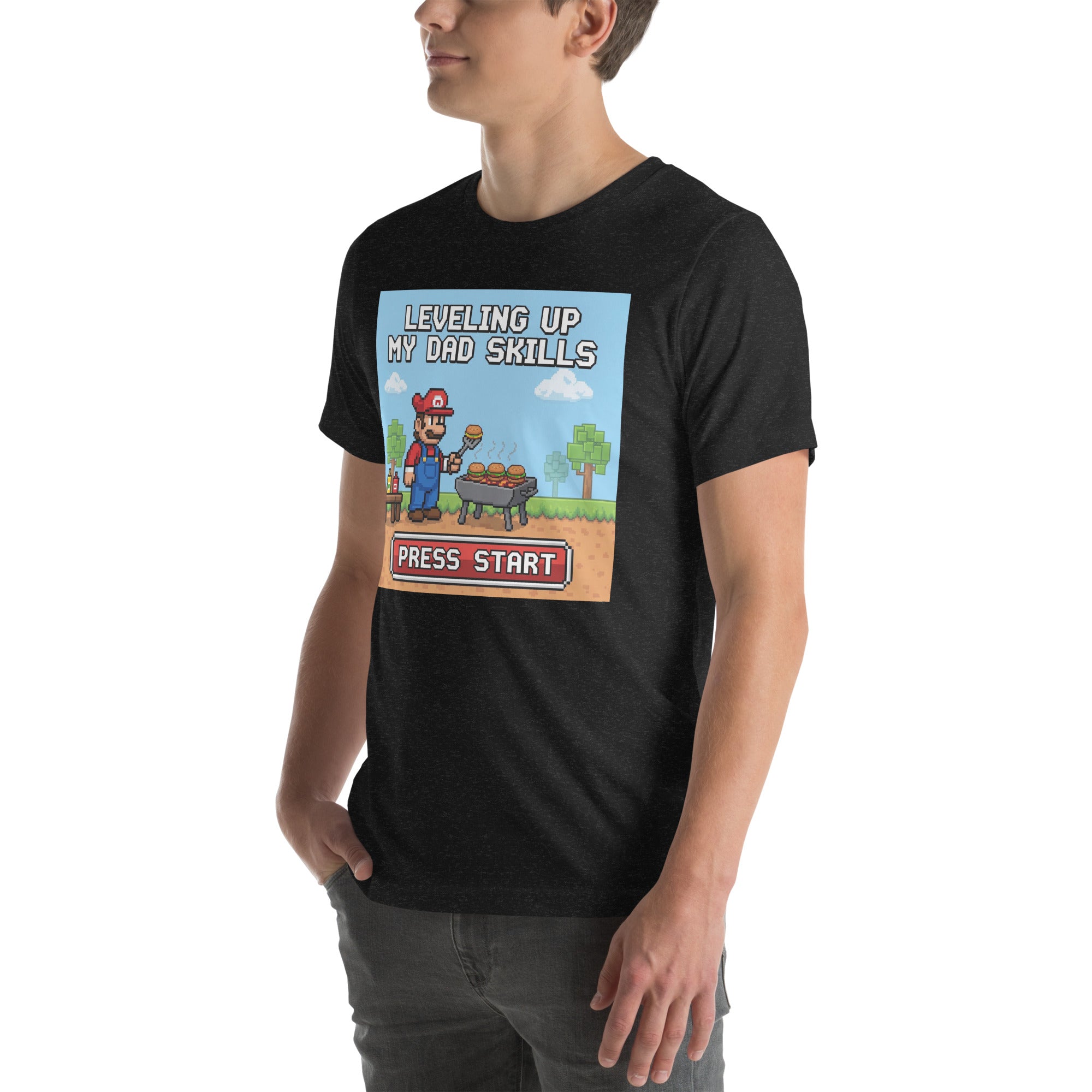 Gamer BBQ Dad T-Shirt: The Ultimate Gift for Gaming Dads | Funny & Comfortable Geeky Apparel - Caster Coast