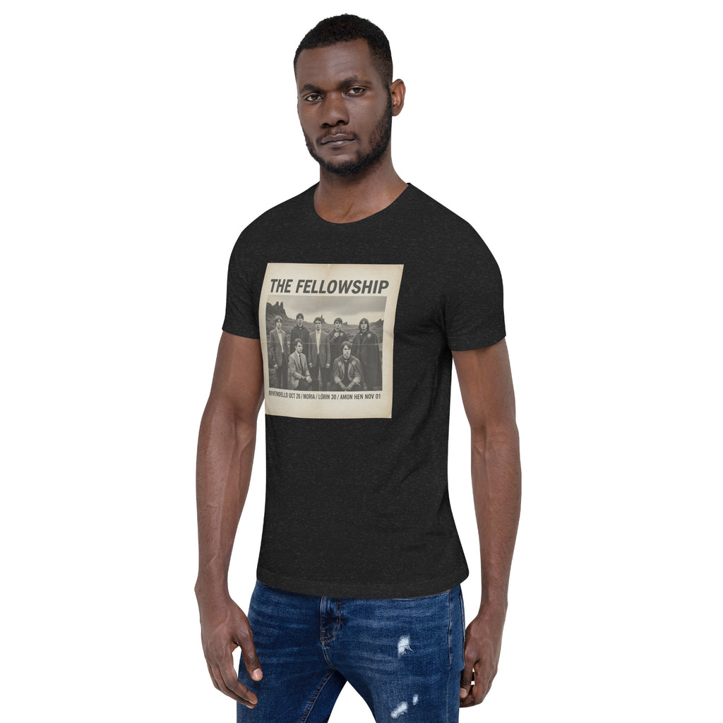The Fellowship World Tour T-Shirt | Funny Lord of the Rings Band Tee - Caster Coast