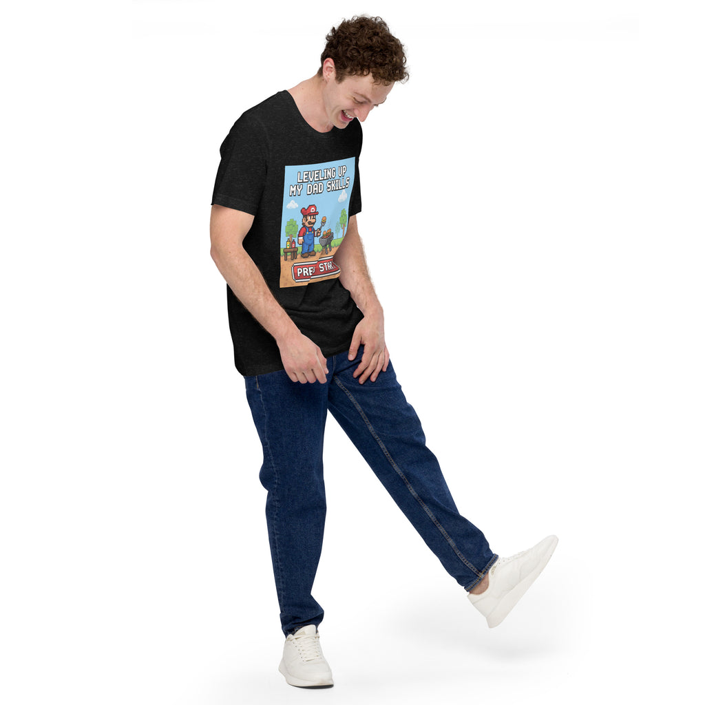 Gamer BBQ Dad T-Shirt: The Ultimate Gift for Gaming Dads | Funny & Comfortable Geeky Apparel - Caster Coast