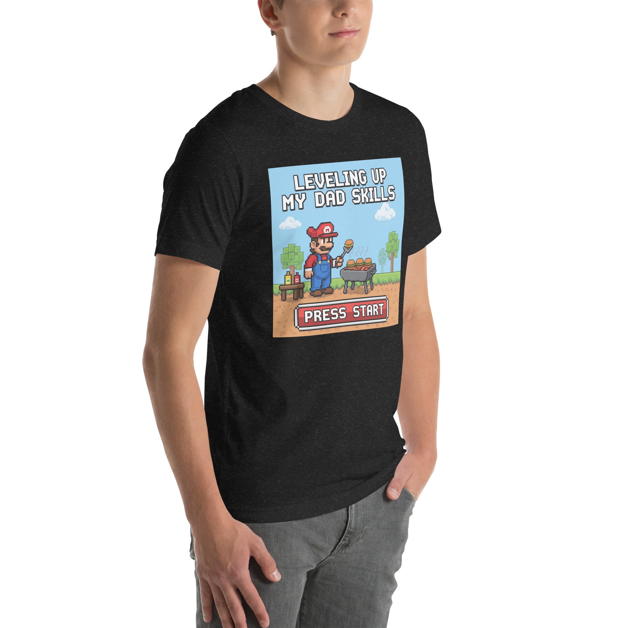 Gamer BBQ Dad T-Shirt: The Ultimate Gift for Gaming Dads | Funny & Comfortable Geeky Apparel - Caster Coast