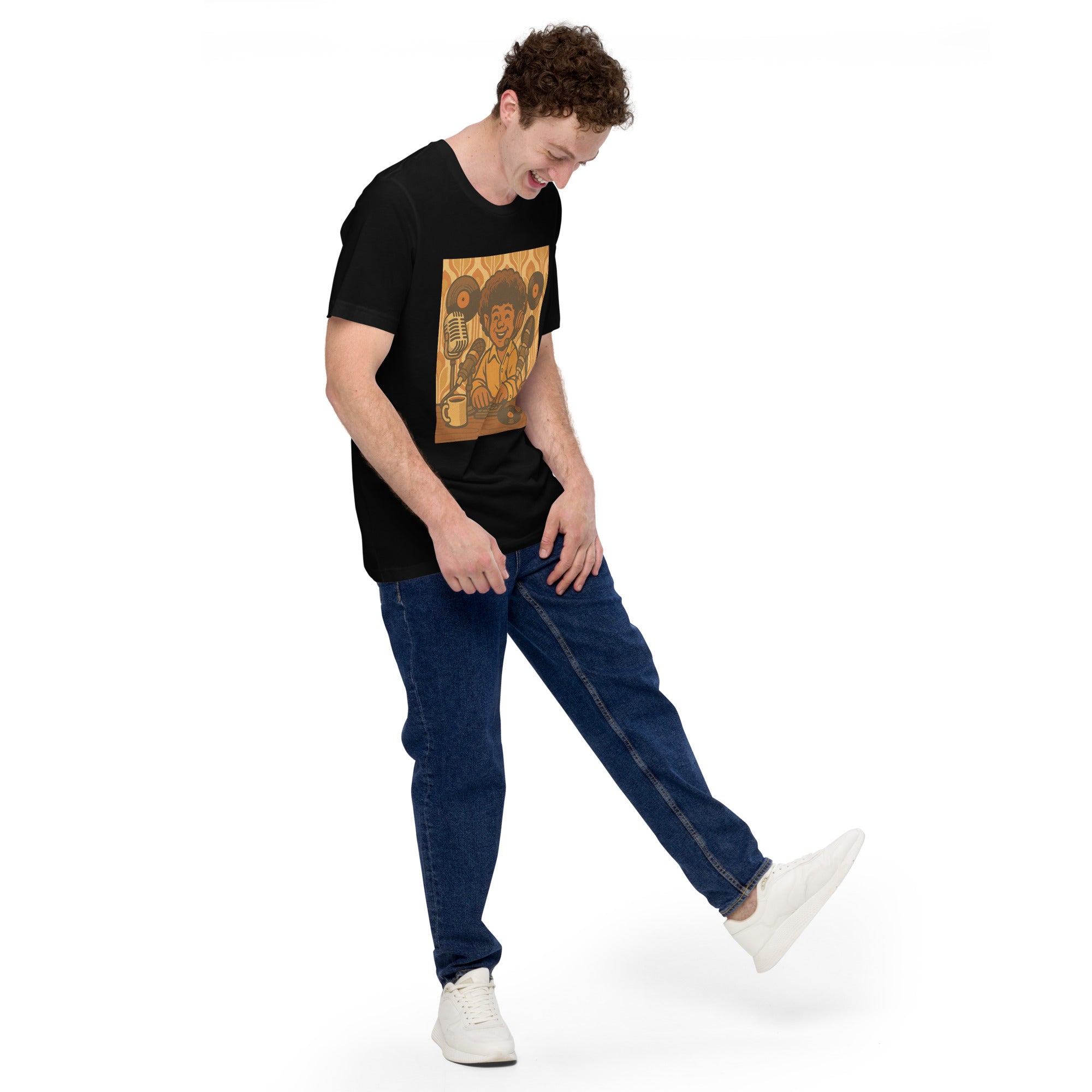 Halfling Bard Podcaster T-Shirt | Funny D&D and TTRPG Inspired Tee for Gamers - Caster Coast