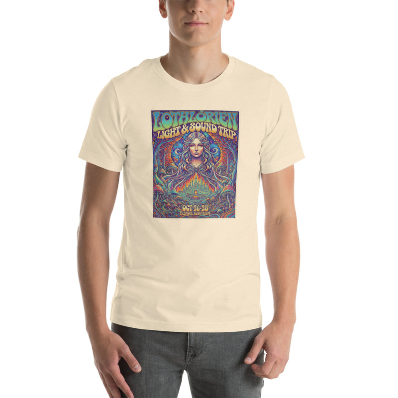 Lothlórien 70s Trip T-Shirt | Funny Retro Lord of the Rings Tee - Caster Coast