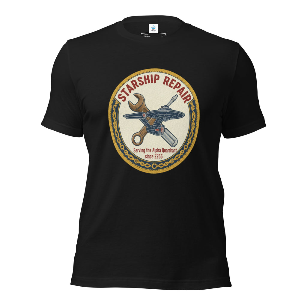Starfleet Engineering T-Shirt | Funny Star Trek Starship Repair Tee - Caster Coast