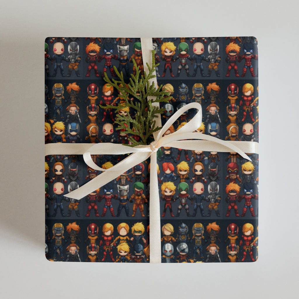 Superhero wrapping paper sheets - Caster Coast