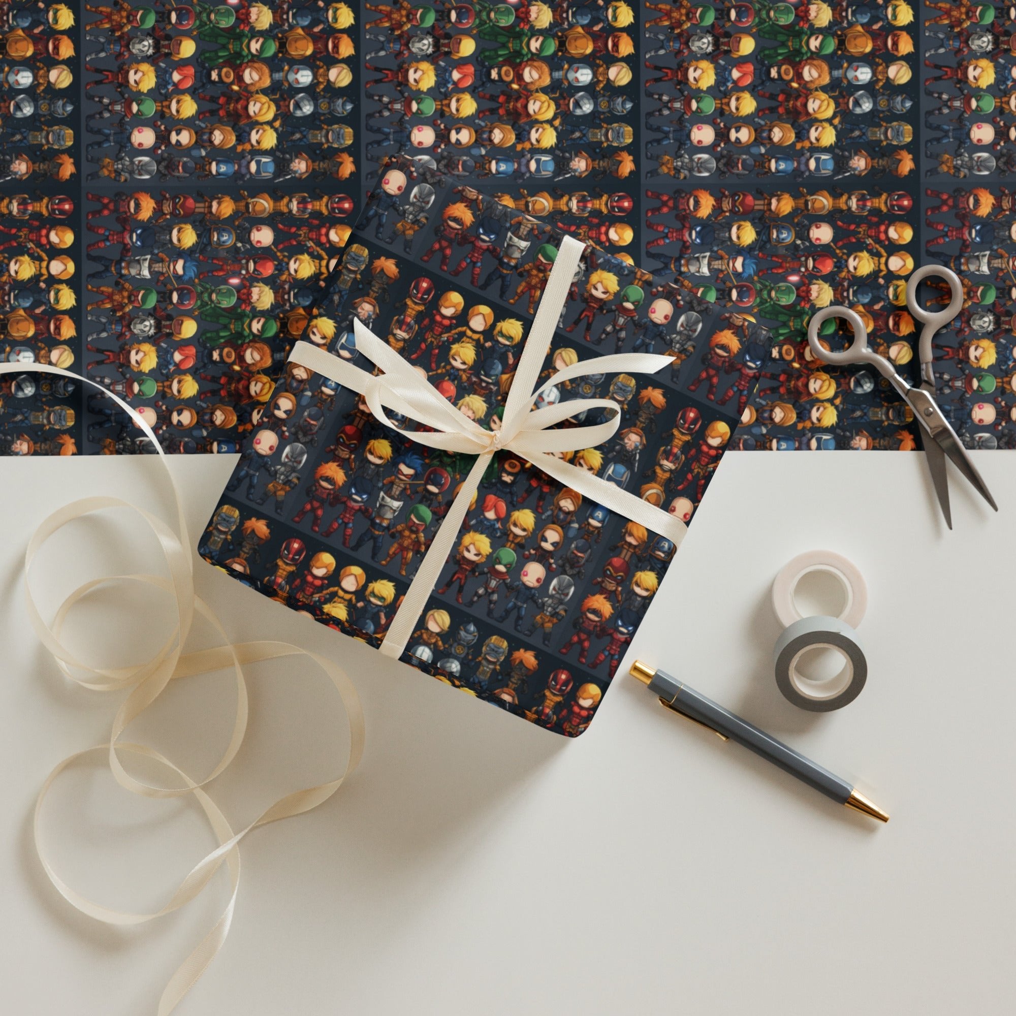 Superhero wrapping paper sheets - Caster Coast