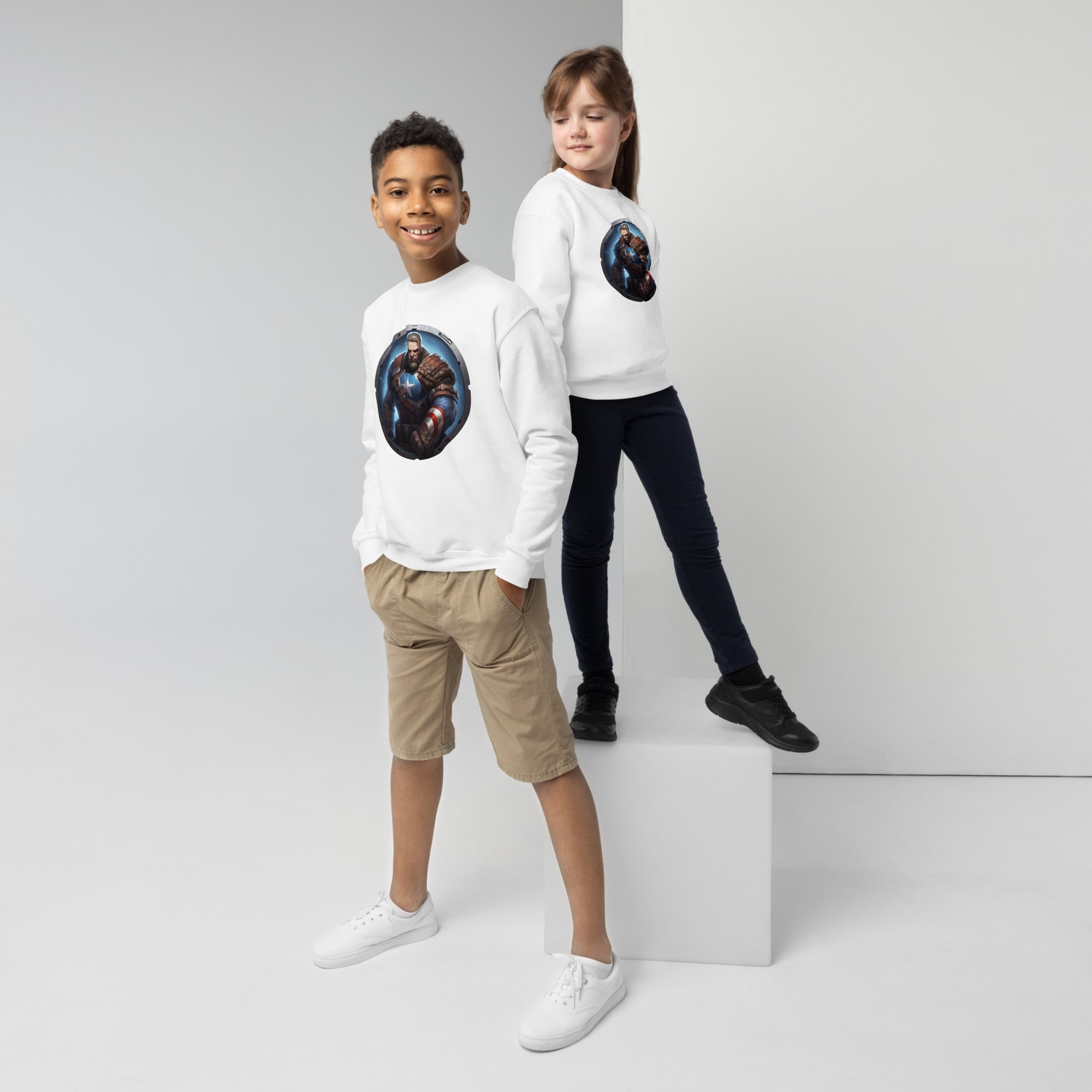 Cap youth crewneck sweatshirt - Caster Coast