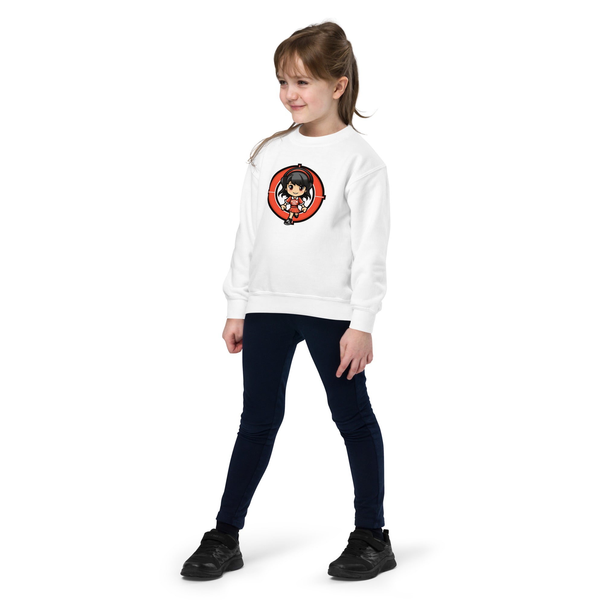 8 - Bit Cheer Youth Sweatshirt | Retro Gaming Apparel for Kids | Geeky Gamer Gift - Caster Coast
