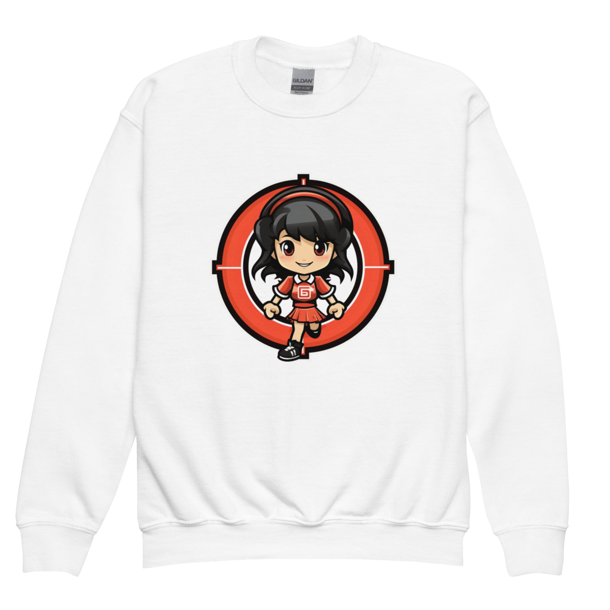 8 - Bit Cheer Youth Sweatshirt | Retro Gaming Apparel for Kids | Geeky Gamer Gift - Caster Coast