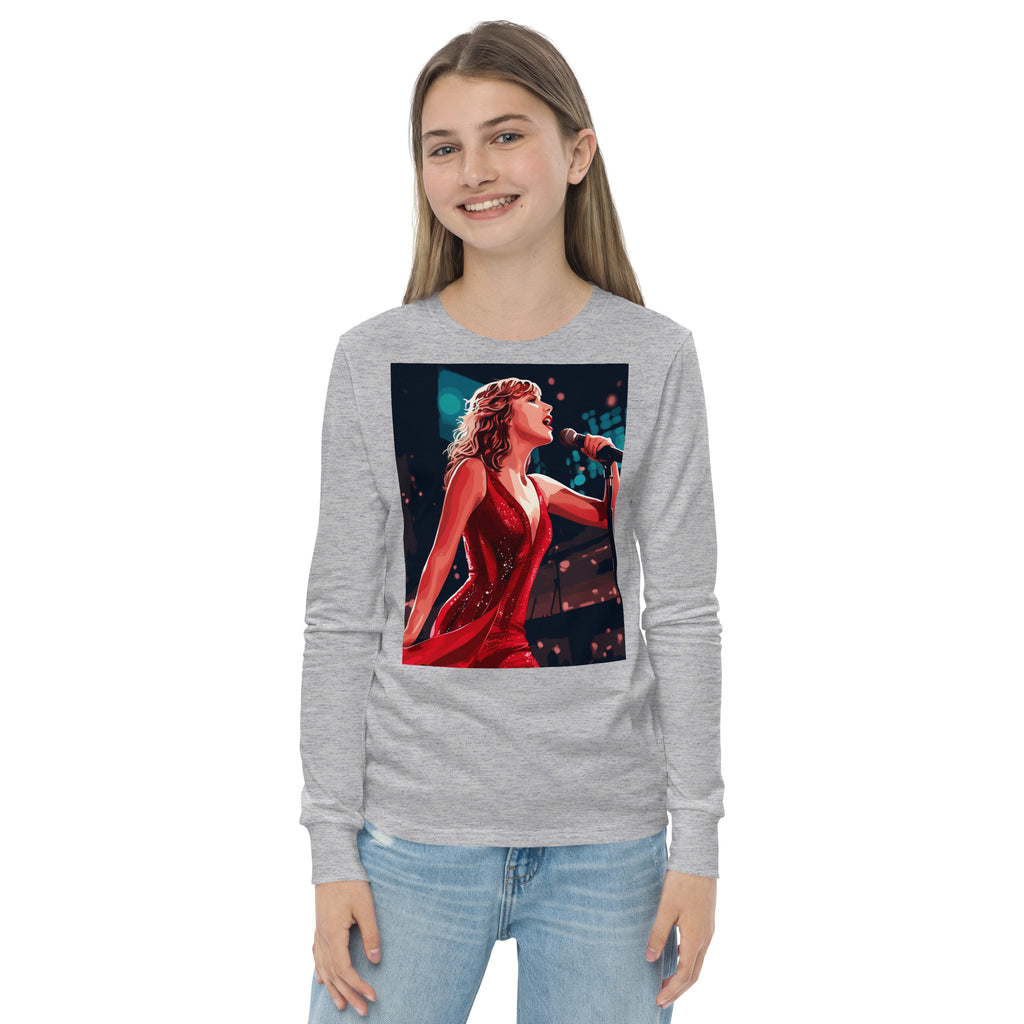 Taylor Swift fan art youth long sleeve tee - Caster Coast