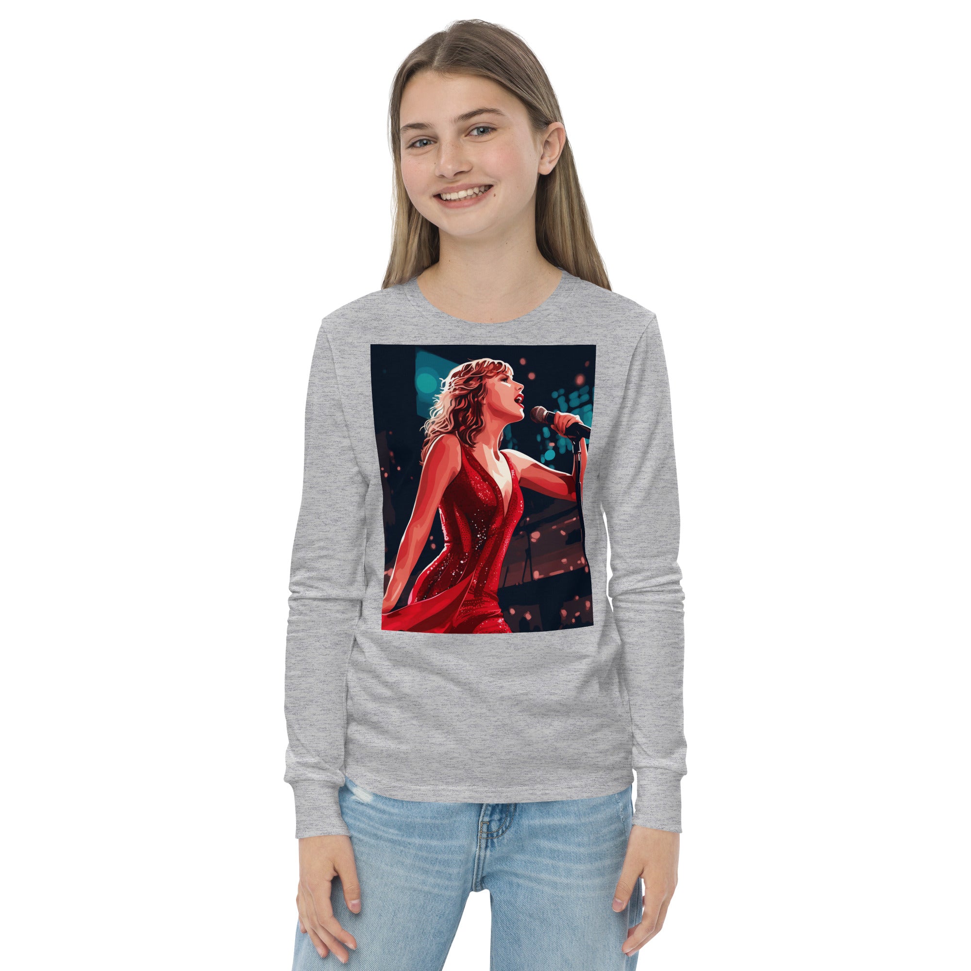 Taylor Swift fan art youth long sleeve tee - Caster Coast