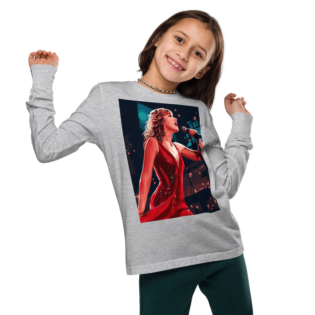 Taylor Swift fan art youth long sleeve tee - Caster Coast