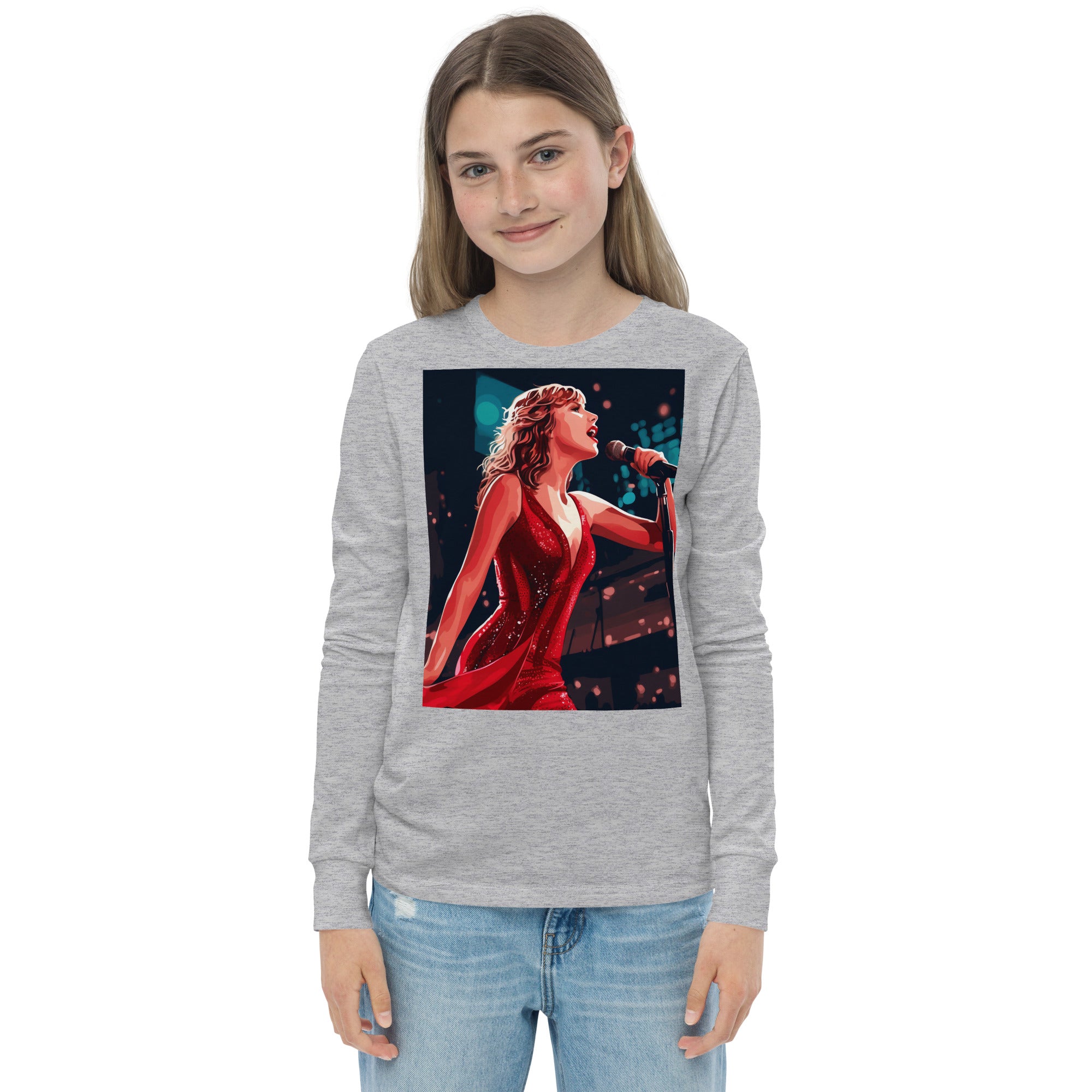 Taylor Swift fan art youth long sleeve tee - Caster Coast