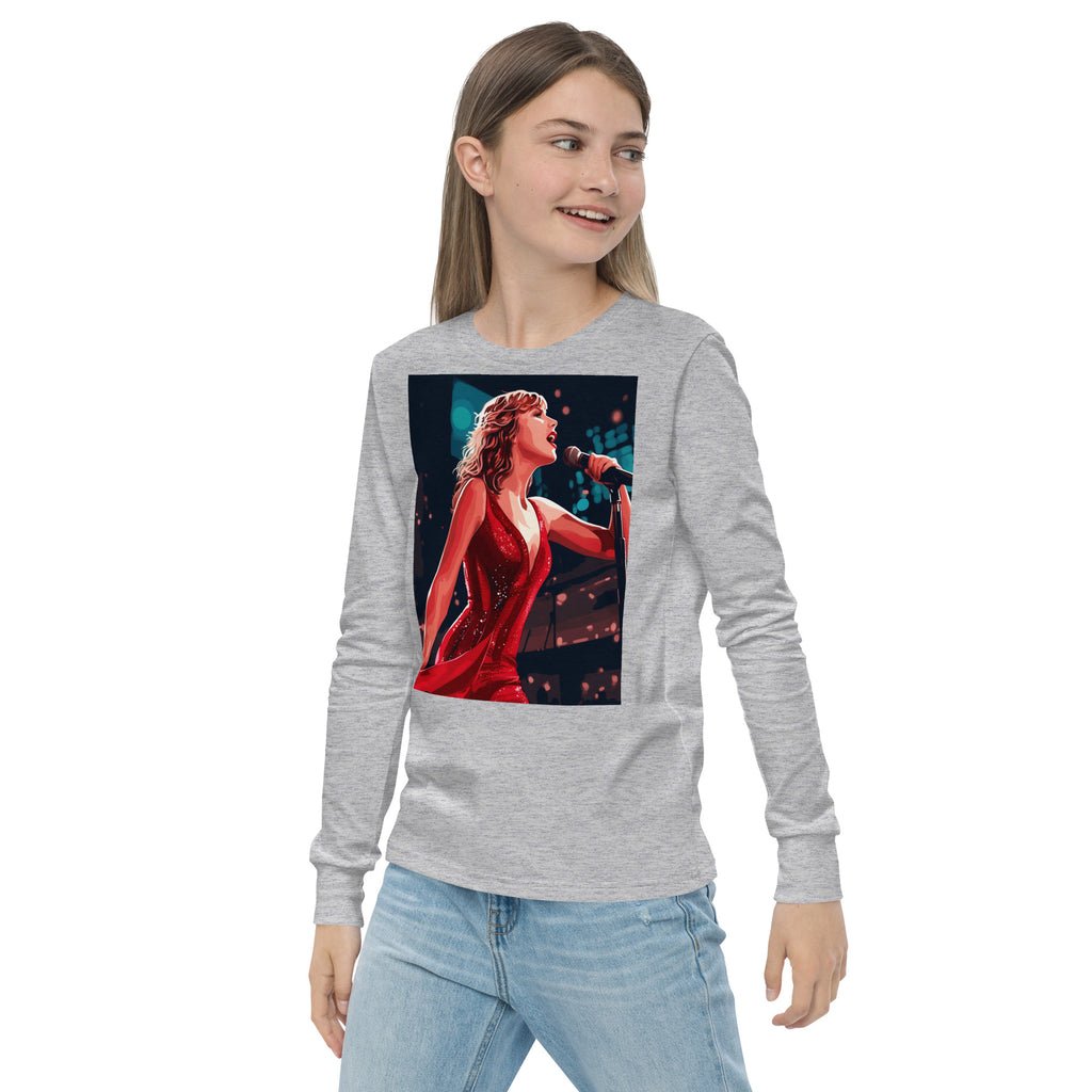 Taylor Swift fan art youth long sleeve tee - Caster Coast