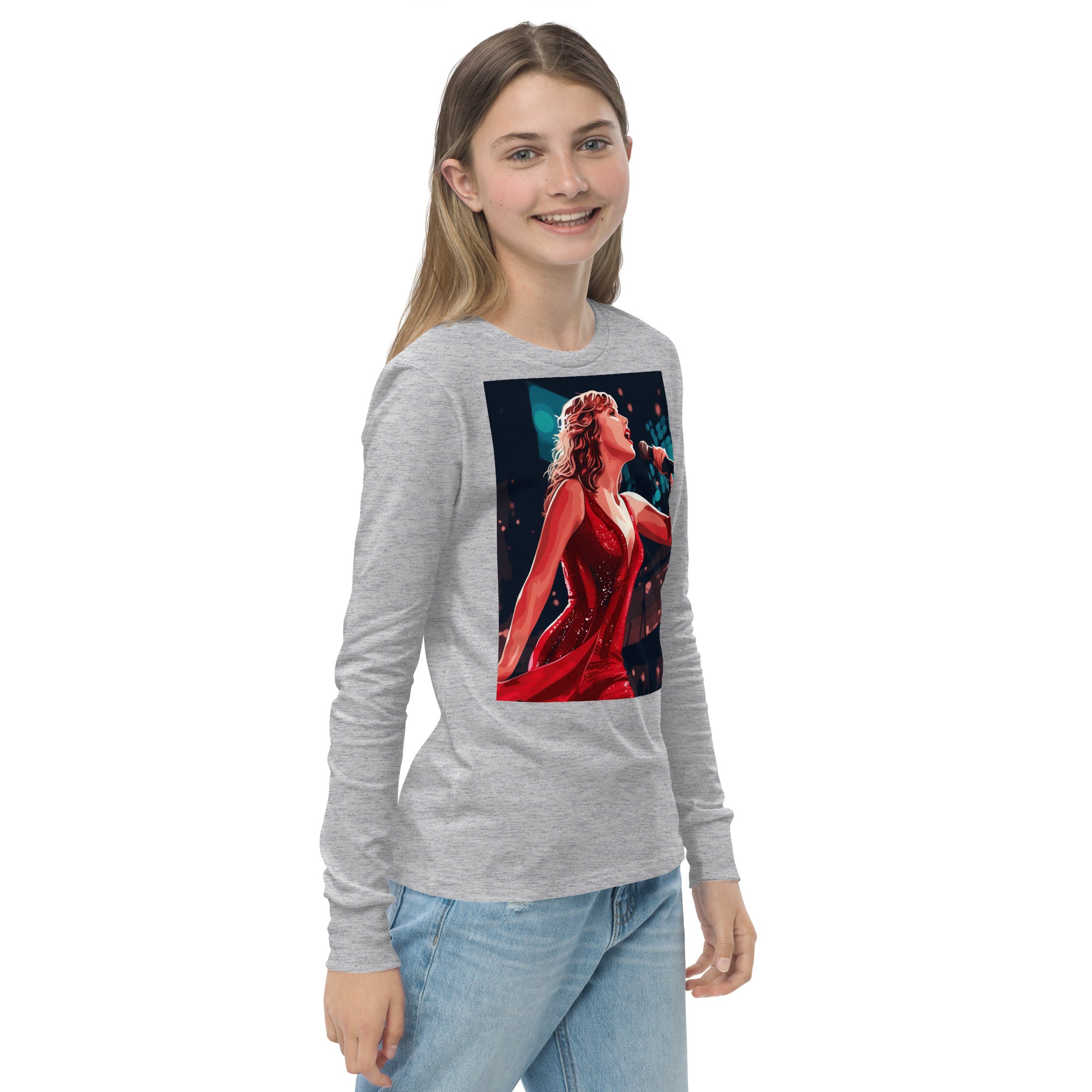 Taylor Swift fan art youth long sleeve tee - Caster Coast