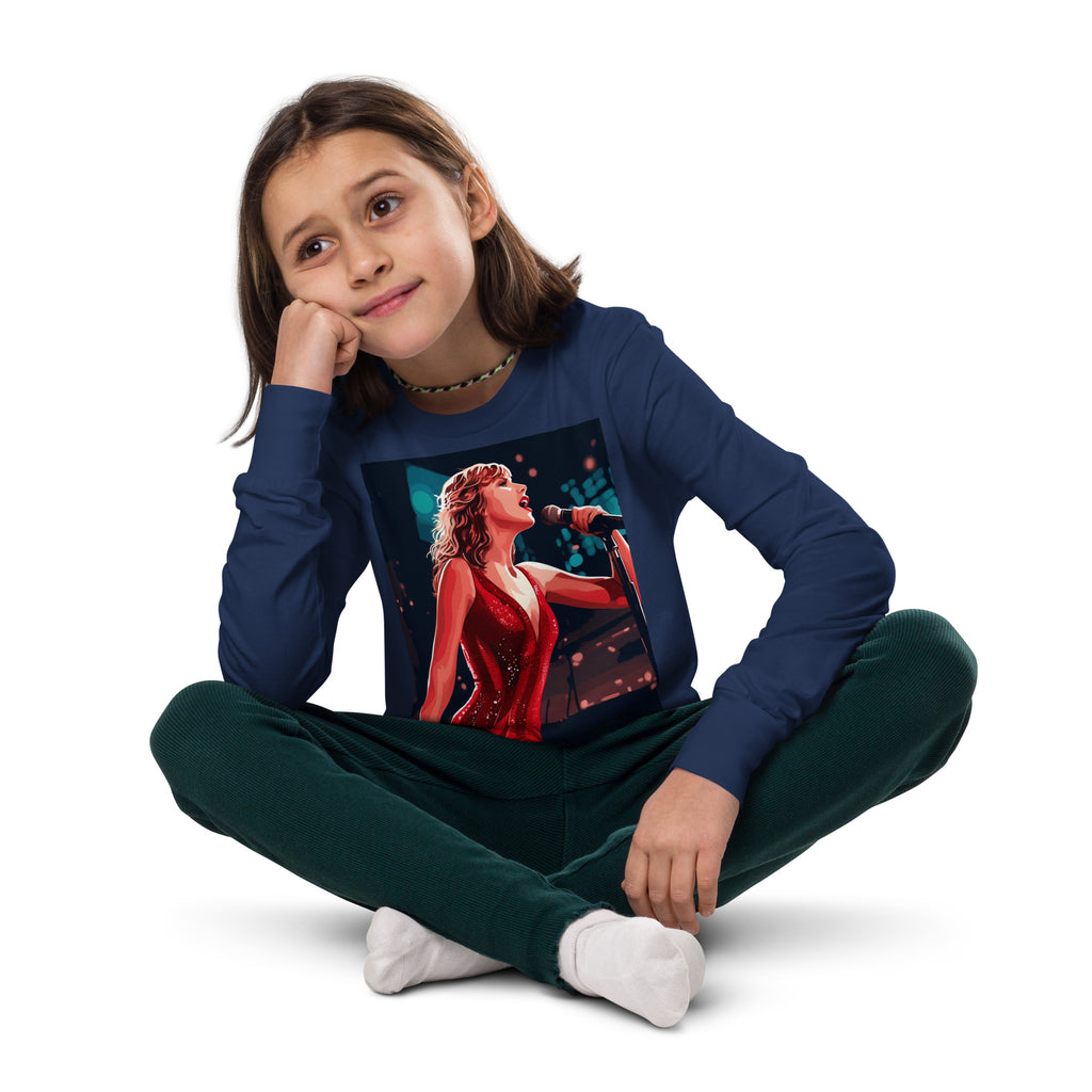 Taylor Swift fan art youth long sleeve tee - Caster Coast
