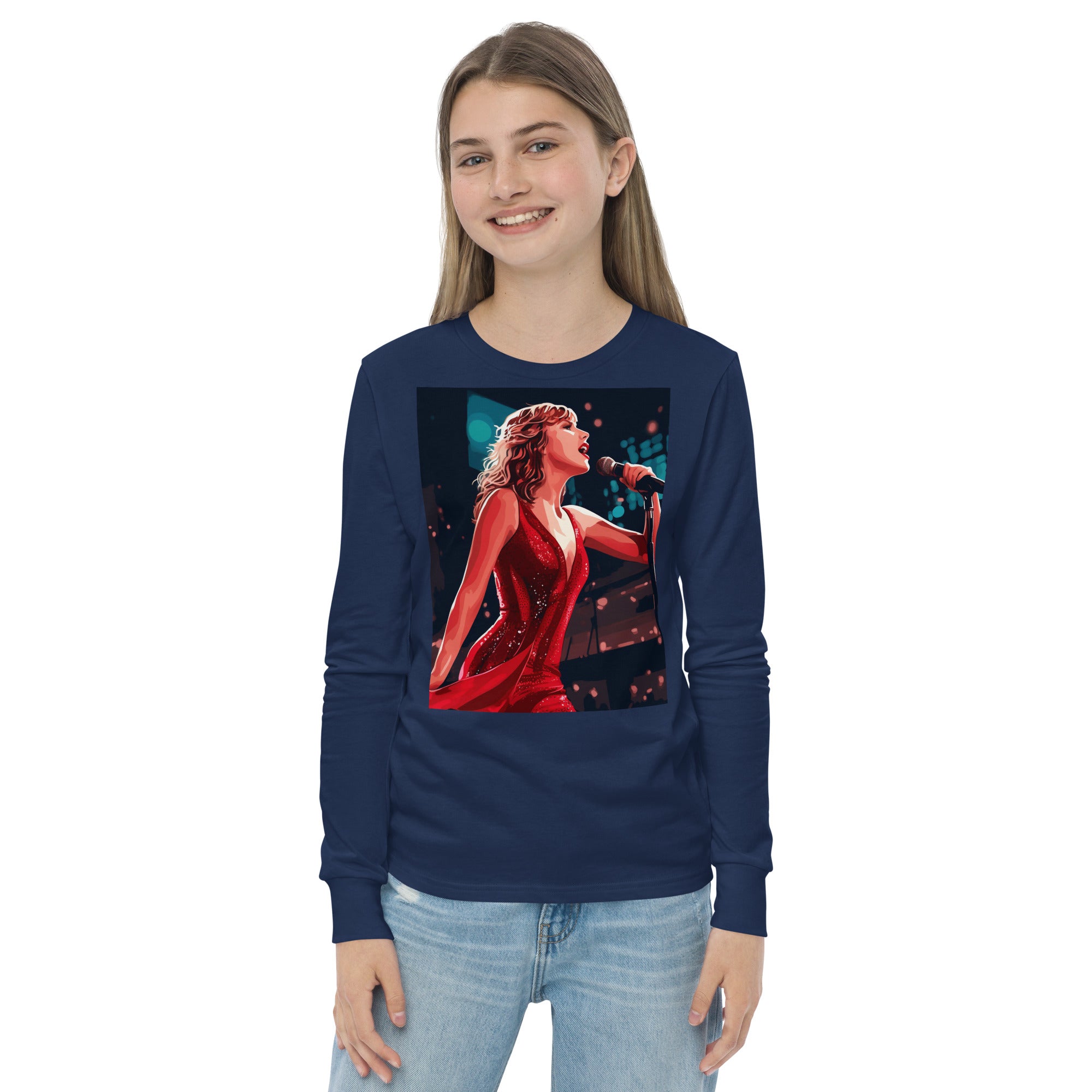 Taylor Swift fan art youth long sleeve tee - Caster Coast