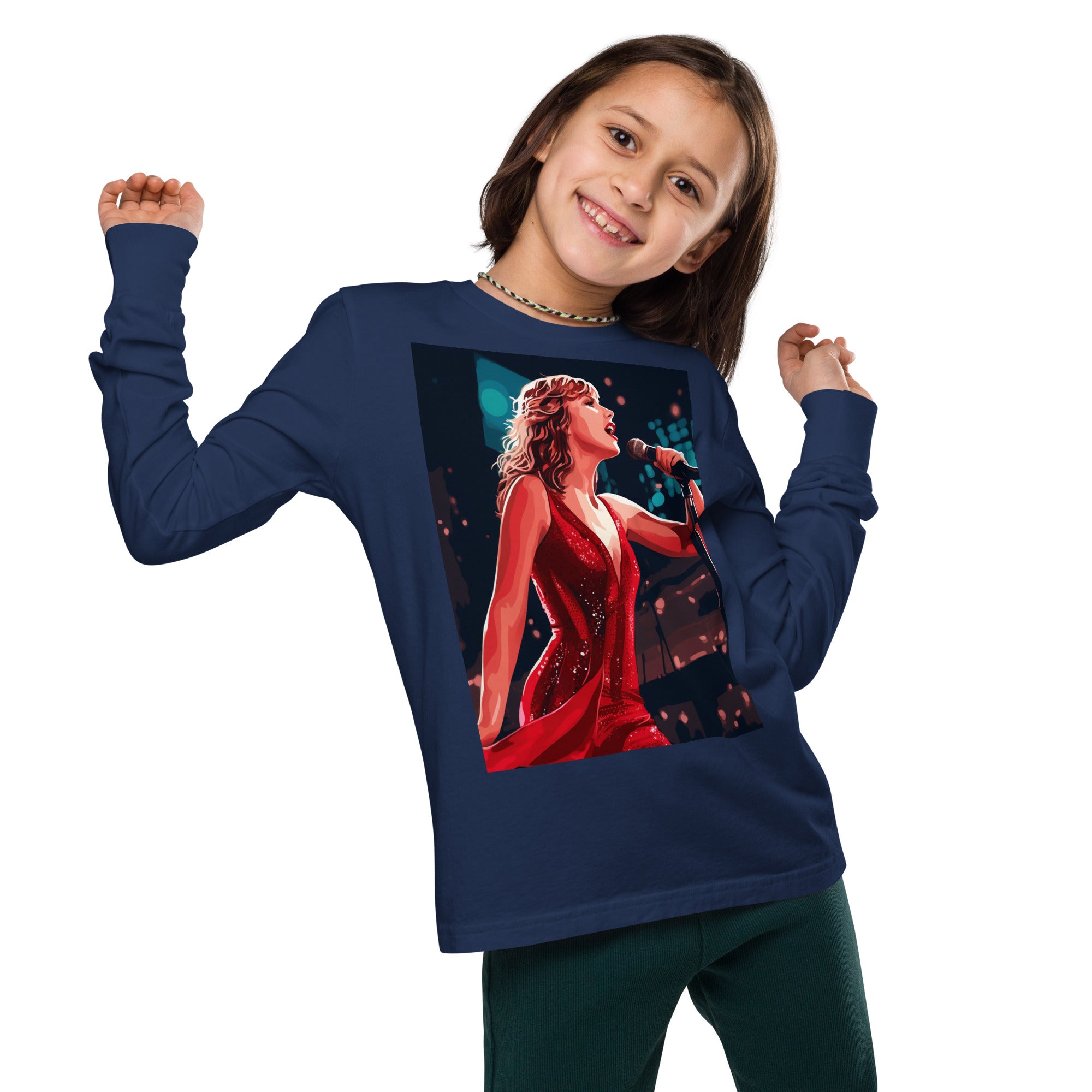 Taylor Swift fan art youth long sleeve tee - Caster Coast