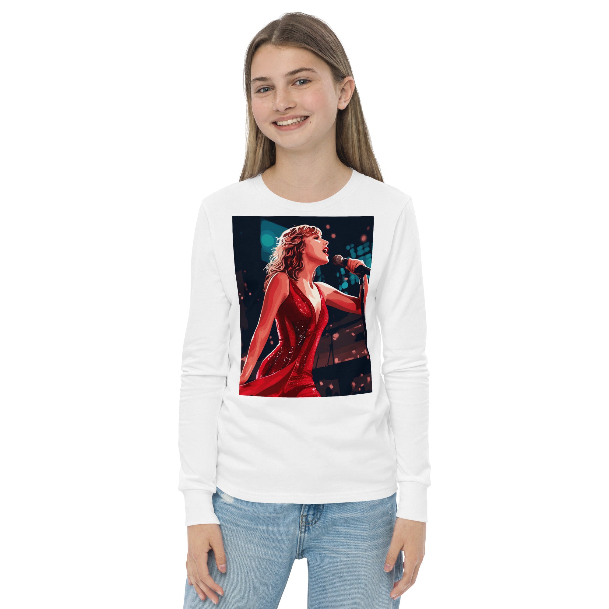 Taylor Swift fan art youth long sleeve tee - Caster Coast