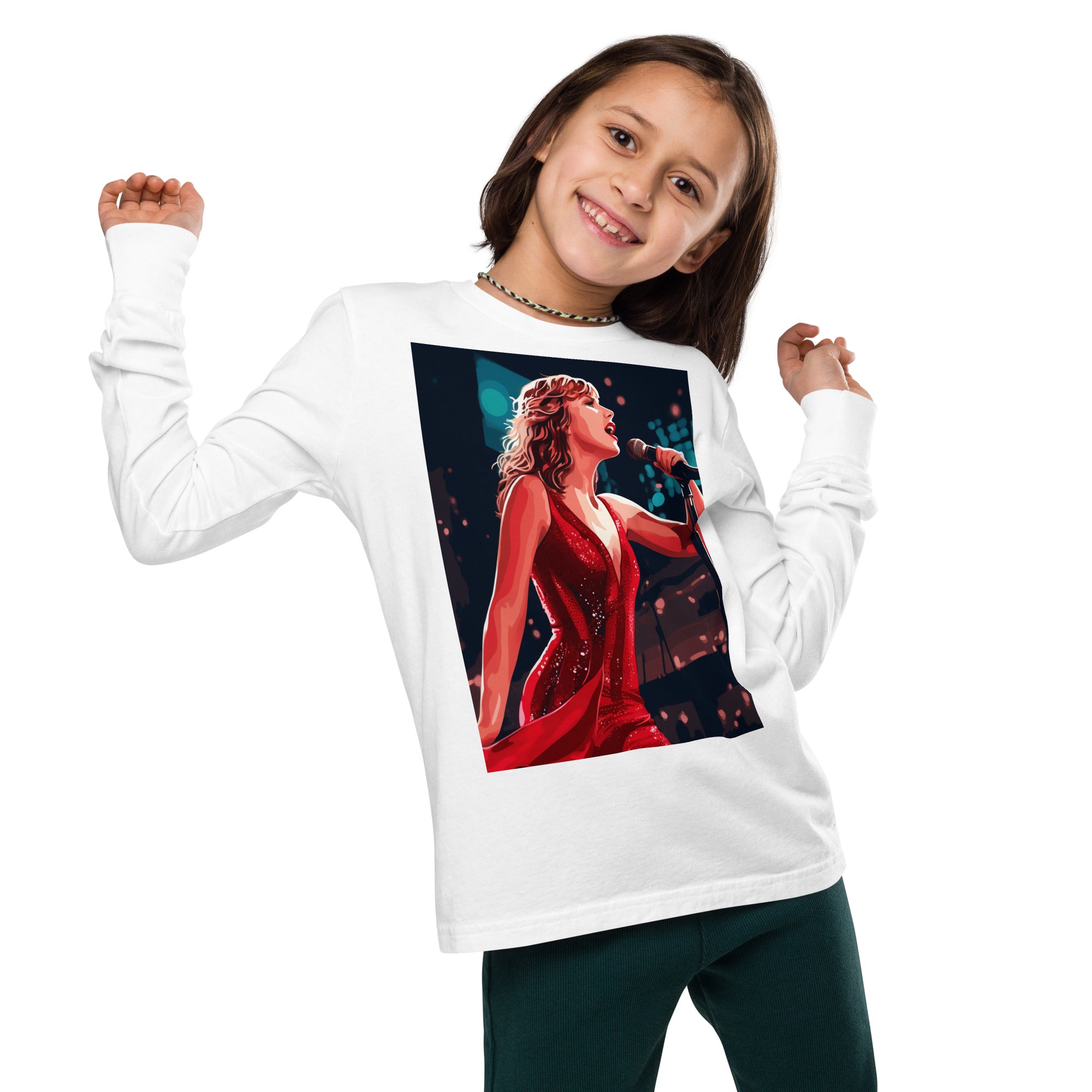 Taylor Swift fan art youth long sleeve tee - Caster Coast