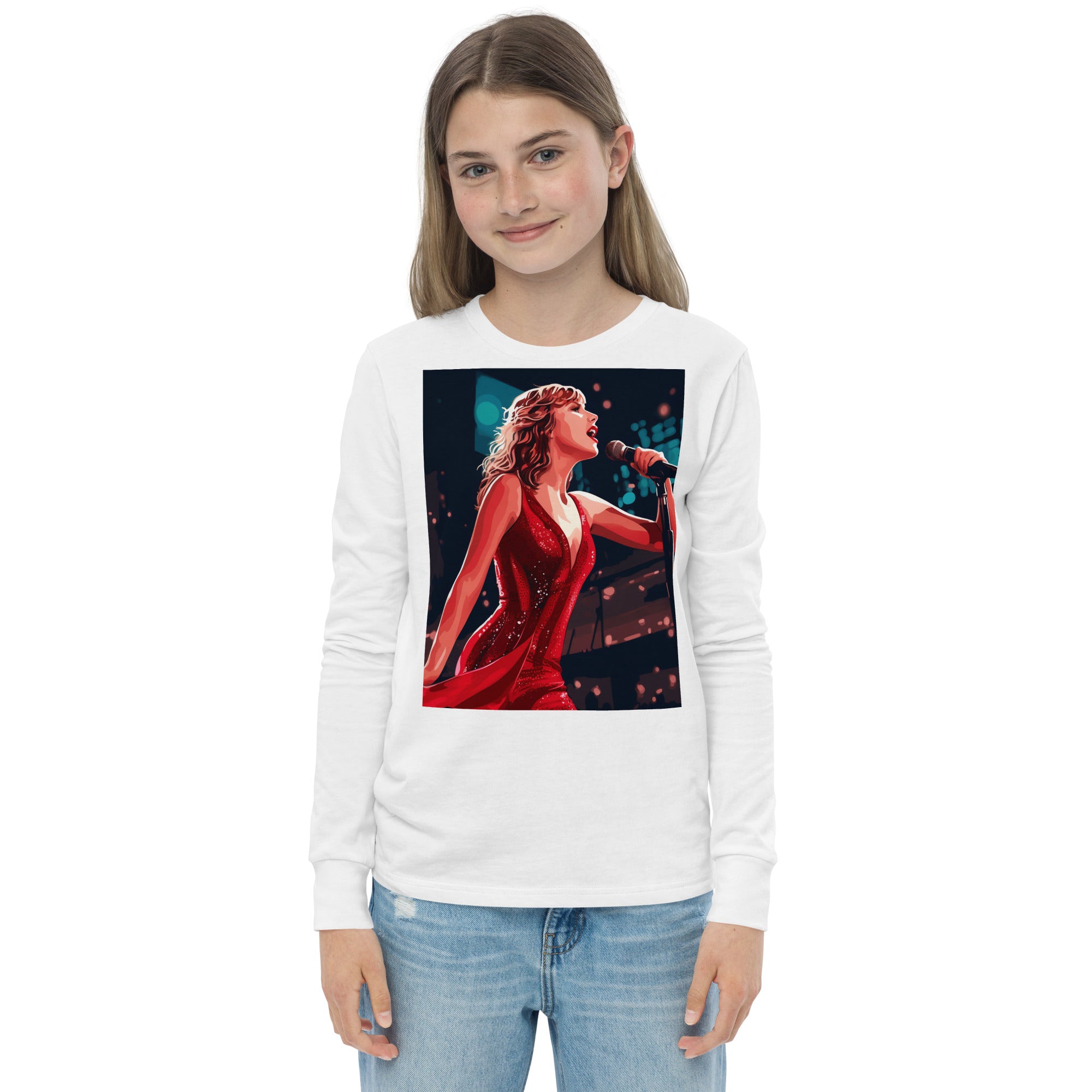 Taylor Swift fan art youth long sleeve tee - Caster Coast