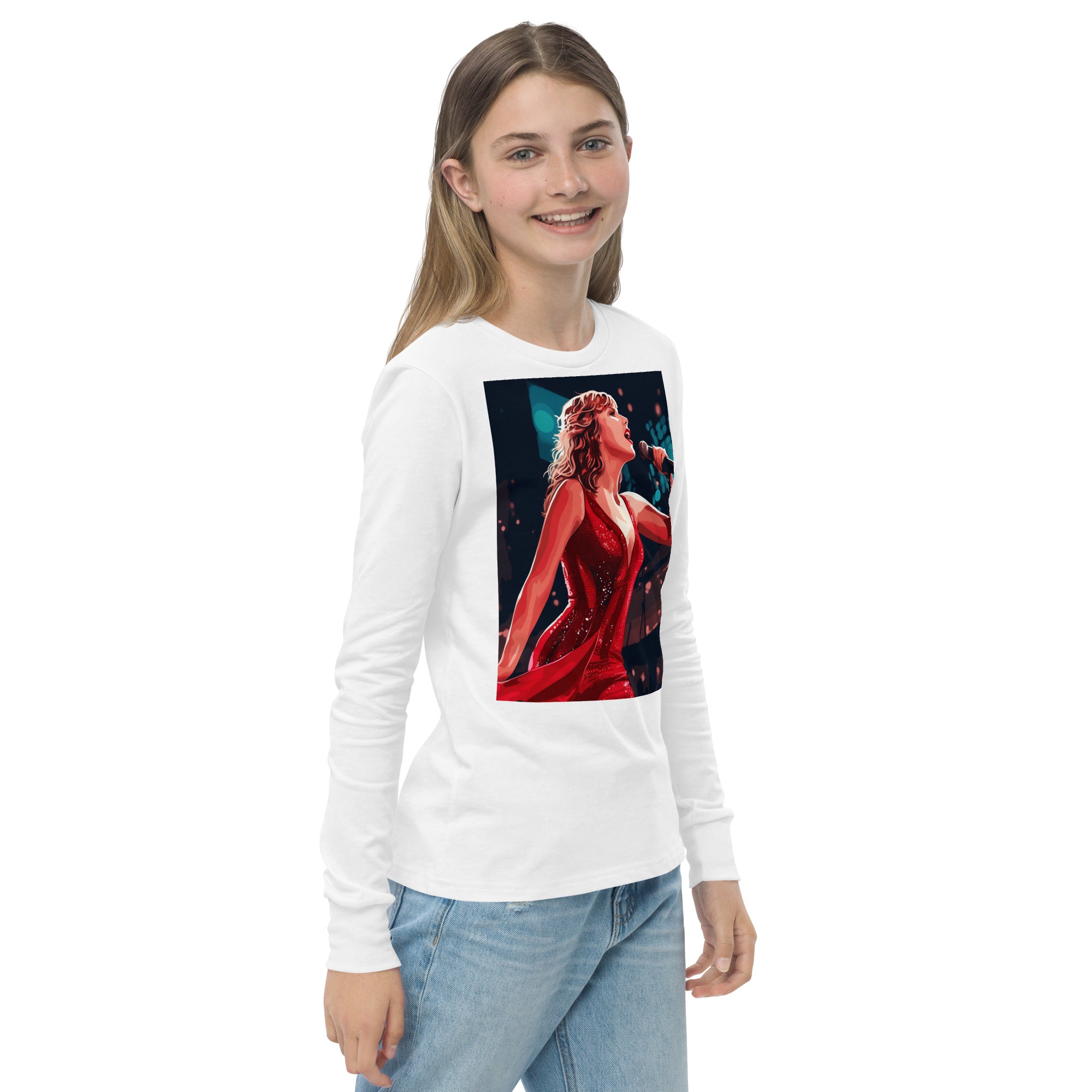 Taylor Swift fan art youth long sleeve tee - Caster Coast